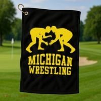 Michigan Wrestling Golf Towel thumb 1