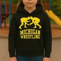 Michigan Wrestling Kids Hoodie thumb 3