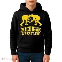 Michigan Wrestling Kids Hoodie thumb 4