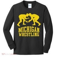 Michigan Wrestling Kids Long Sleeve Shirt thumb 0