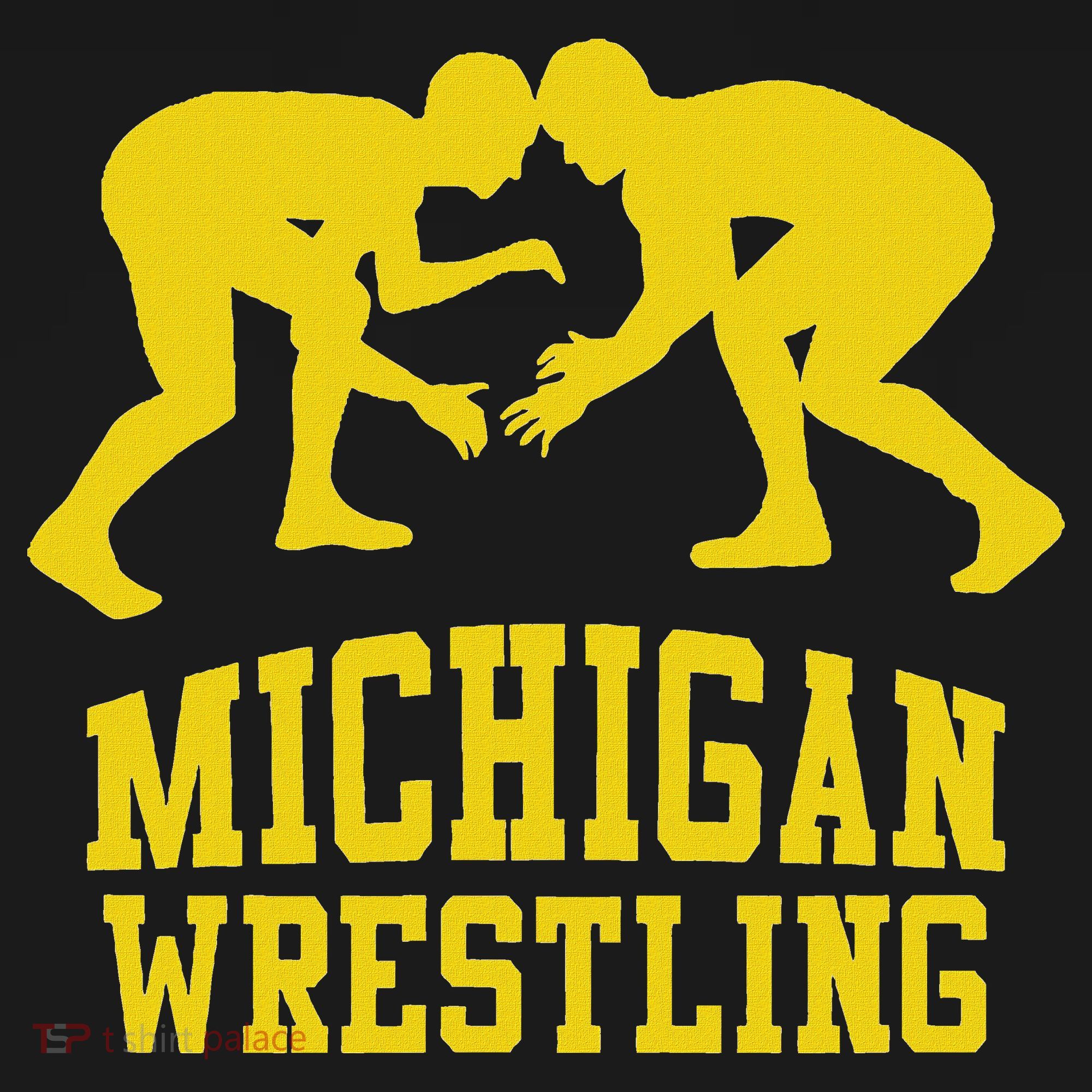 Michigan Wrestling Kids Long Sleeve Shirt