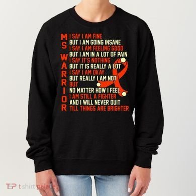 Ms Warrior Multiple Sclerosis Awareness Graphic Women's Sweatshirt