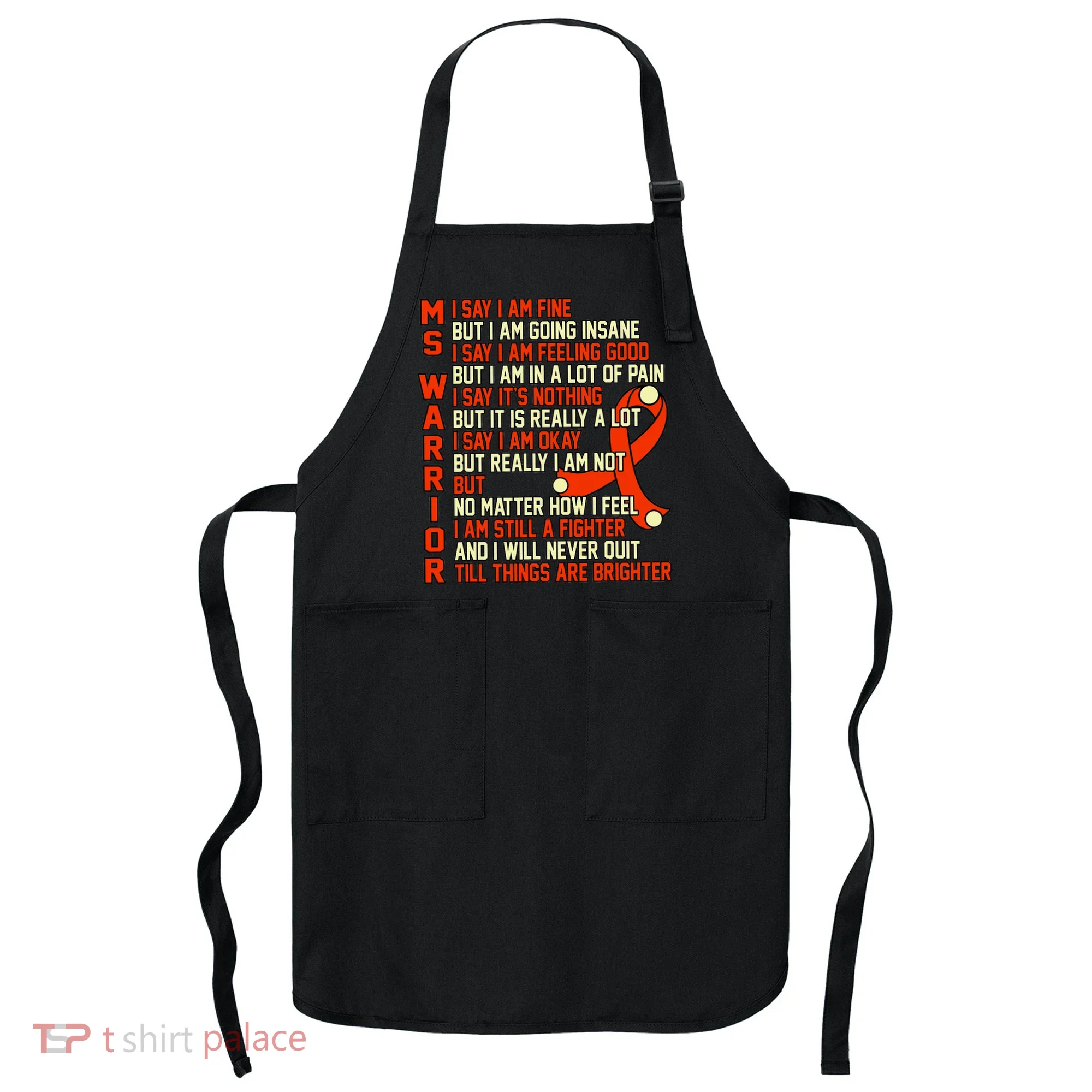 Ms Warrior Multiple Sclerosis Awareness Graphic Apron