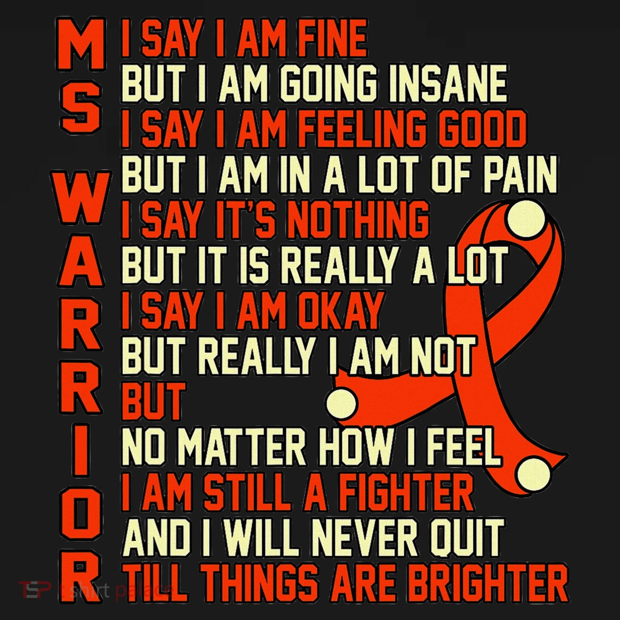 Ms Warrior Multiple Sclerosis Awareness Graphic Apron