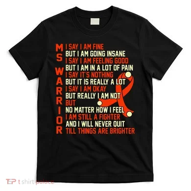 Ms Warrior Multiple Sclerosis Awareness Graphic T-Shirt