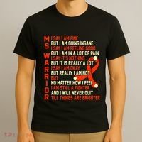 Ms Warrior Multiple Sclerosis Awareness Graphic T-Shirt thumb 3
