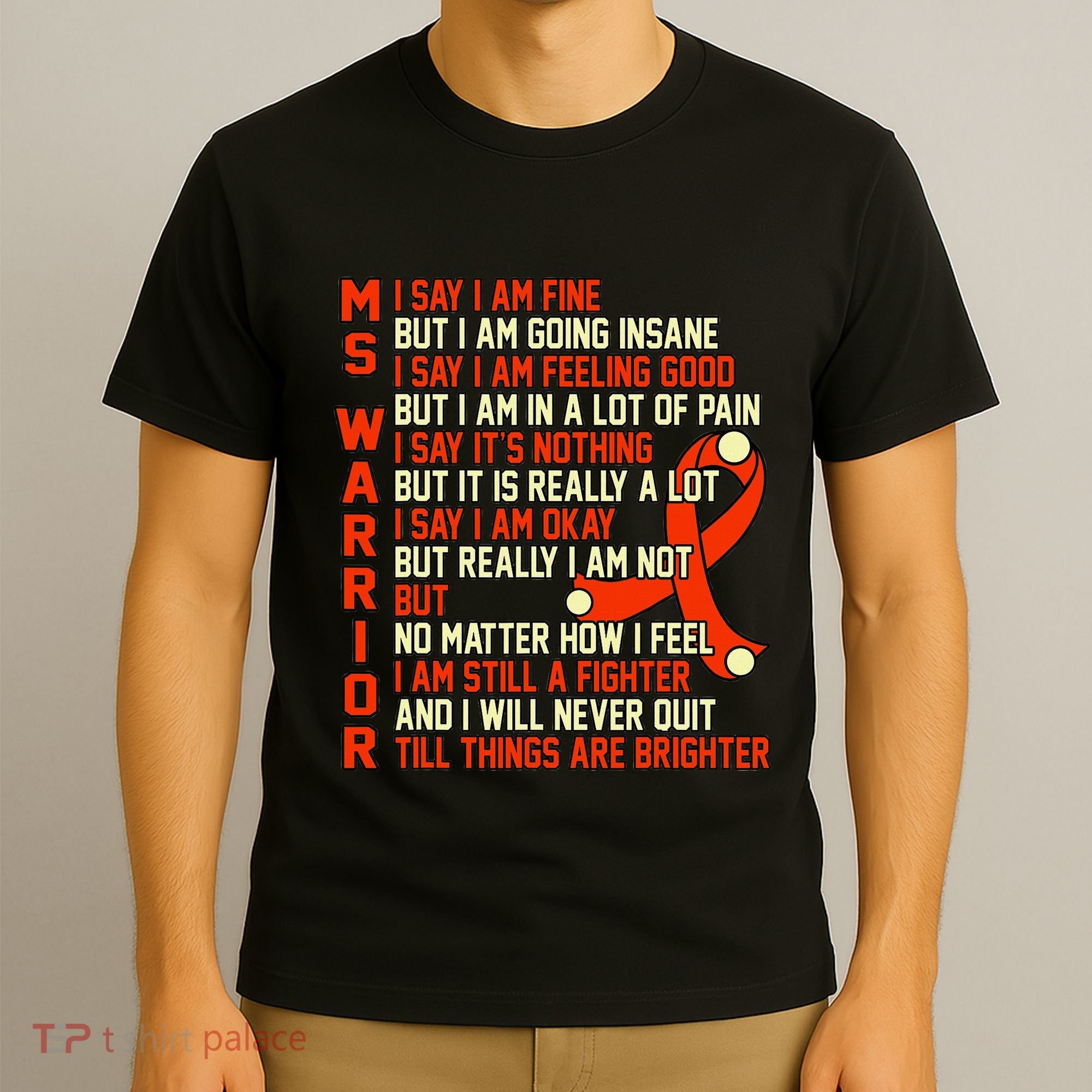 Ms Warrior Multiple Sclerosis Awareness Graphic T-Shirt