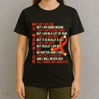 Ms Warrior Multiple Sclerosis Awareness Graphic T-Shirt thumb 4