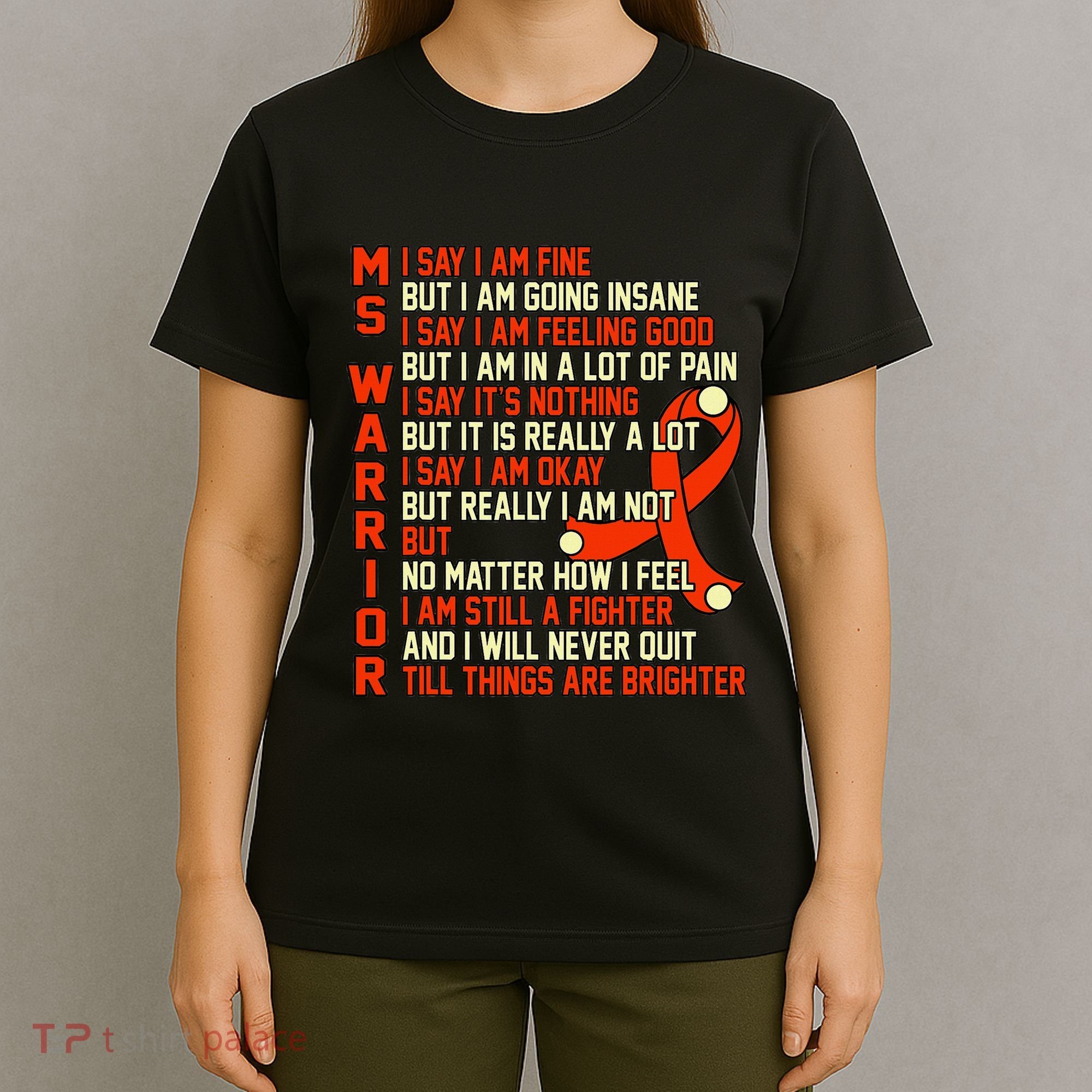 Ms Warrior Multiple Sclerosis Awareness Graphic T-Shirt
