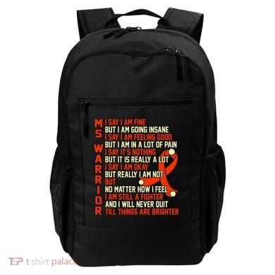 Ms Warrior Multiple Sclerosis Awareness Graphic Backpack
