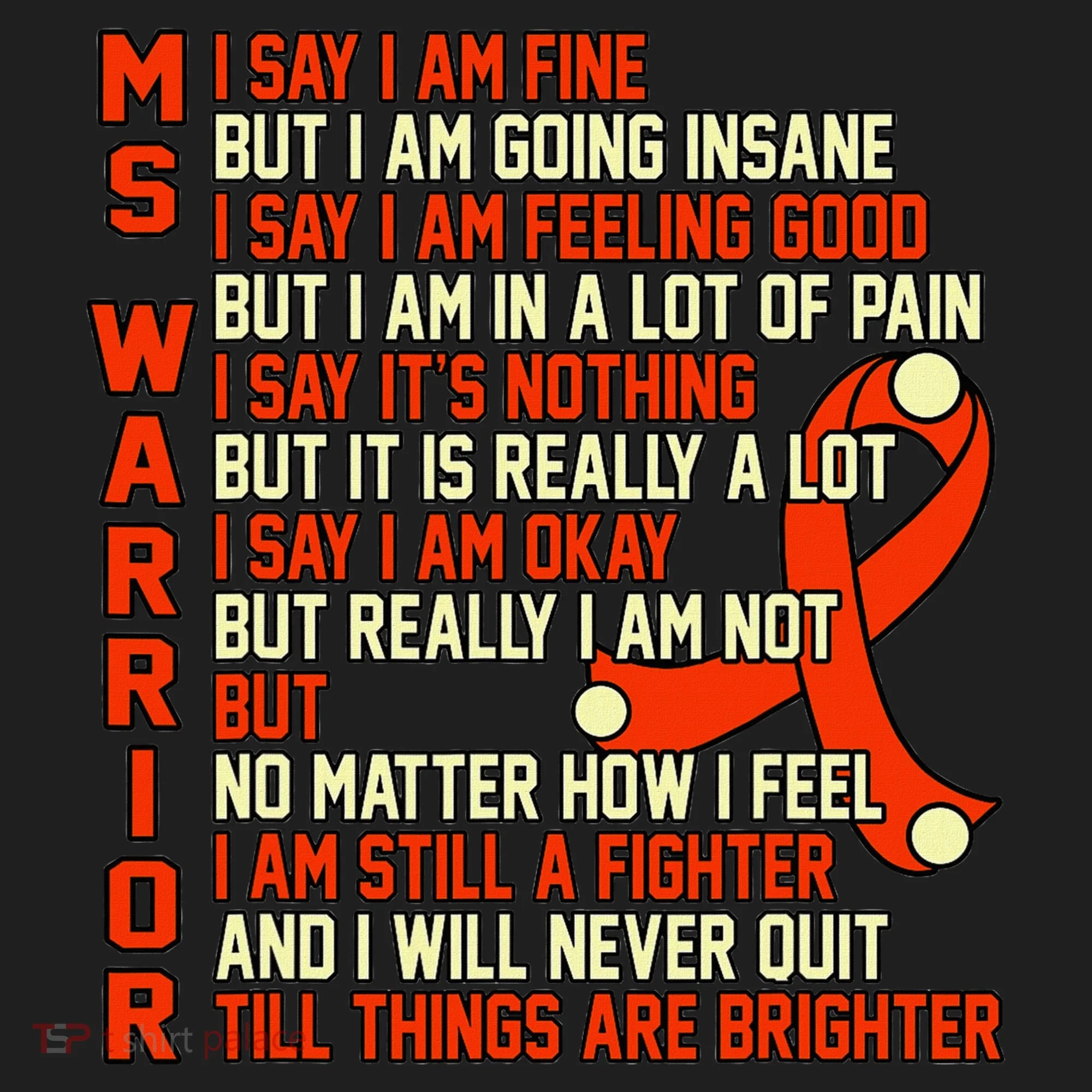 Ms Warrior Multiple Sclerosis Awareness Graphic Tumbler