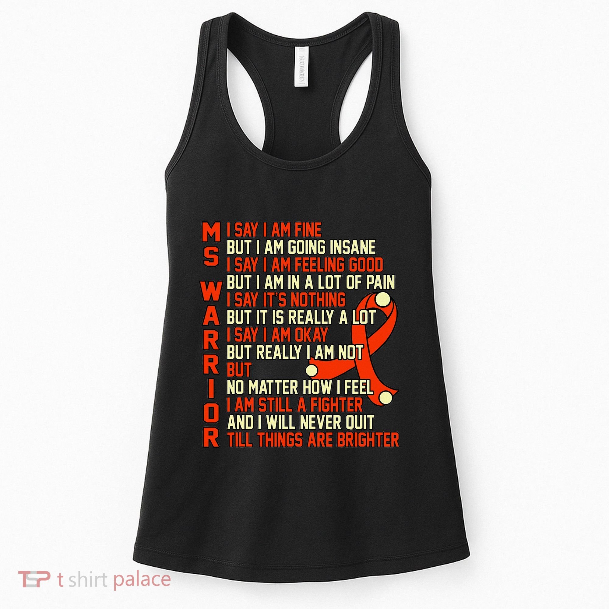 Ms Warrior Multiple Sclerosis Awareness Graphic Women's Tank Top