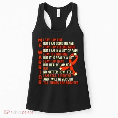 Ms Warrior Multiple Sclerosis Awareness Graphic Women's Tank Top
