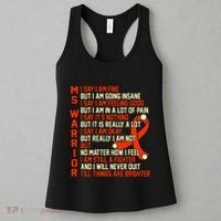 Ms Warrior Multiple Sclerosis Awareness Graphic Women's Tank Top thumb 3