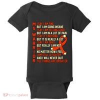 Ms Warrior Multiple Sclerosis Awareness Graphic Baby Bodysuit thumb 0