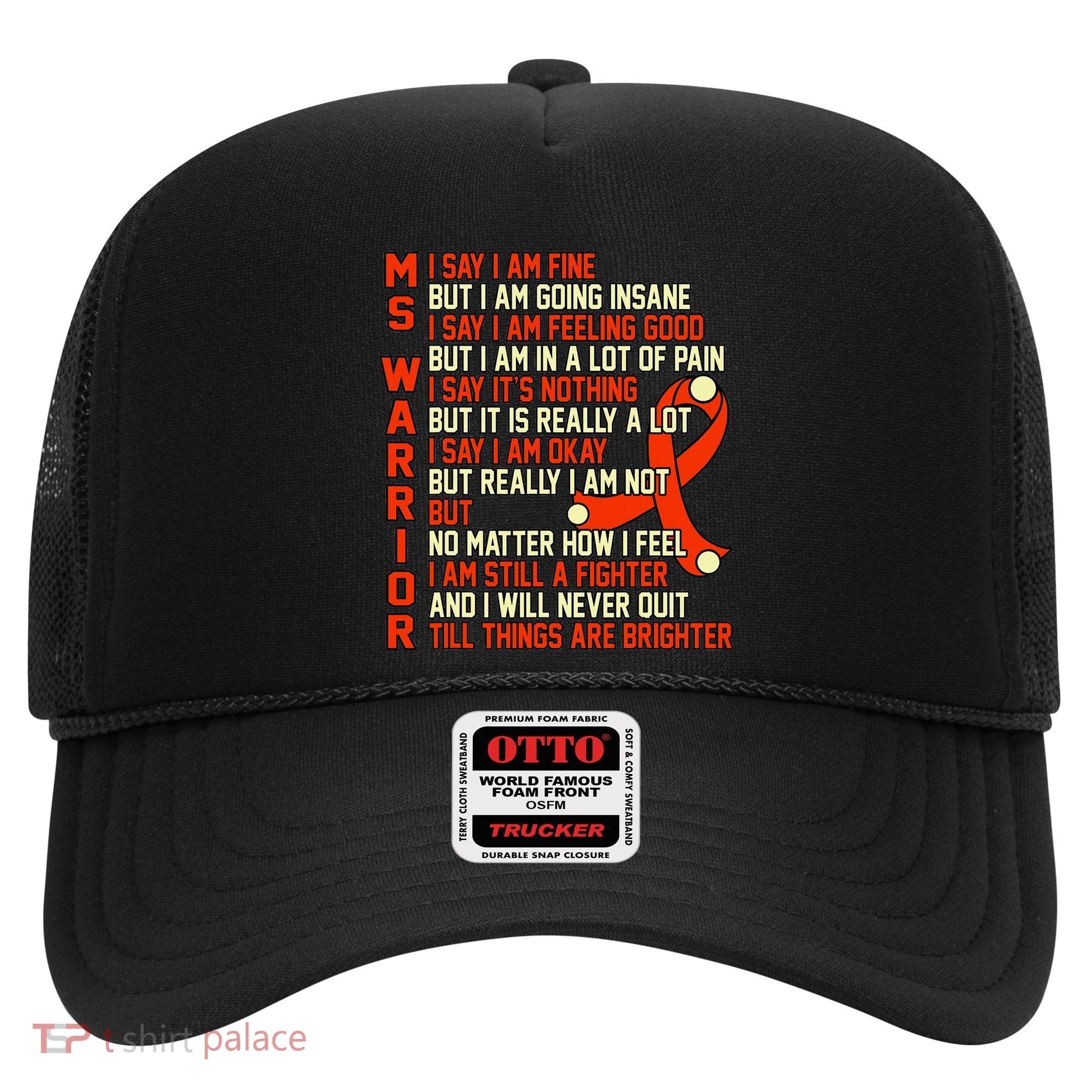 Ms Warrior Multiple Sclerosis Awareness Graphic Hat