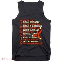 Ms Warrior Multiple Sclerosis Awareness Graphic Tank Top thumb 0