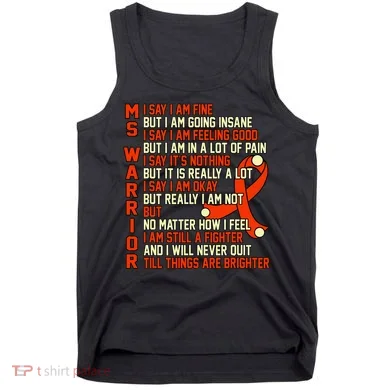 Ms Warrior Multiple Sclerosis Awareness Graphic Tank Top
