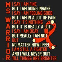 Ms Warrior Multiple Sclerosis Awareness Graphic Golf Towel thumb 3
