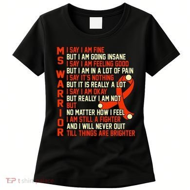 Ms Warrior Multiple Sclerosis Awareness Graphic Women's T-Shirt