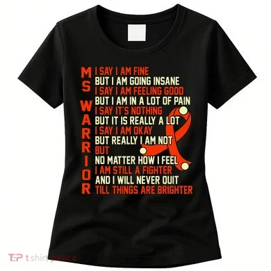 Ms Warrior Multiple Sclerosis Awareness Graphic Women's T-Shirt