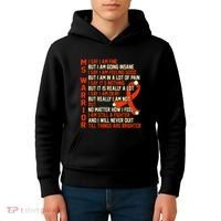 Ms Warrior Multiple Sclerosis Awareness Graphic Kids Hoodie thumb 4