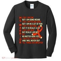 Ms Warrior Multiple Sclerosis Awareness Graphic Kids Long Sleeve Shirt thumb 0