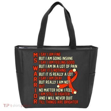 Ms Warrior Multiple Sclerosis Awareness Graphic Tote Bag