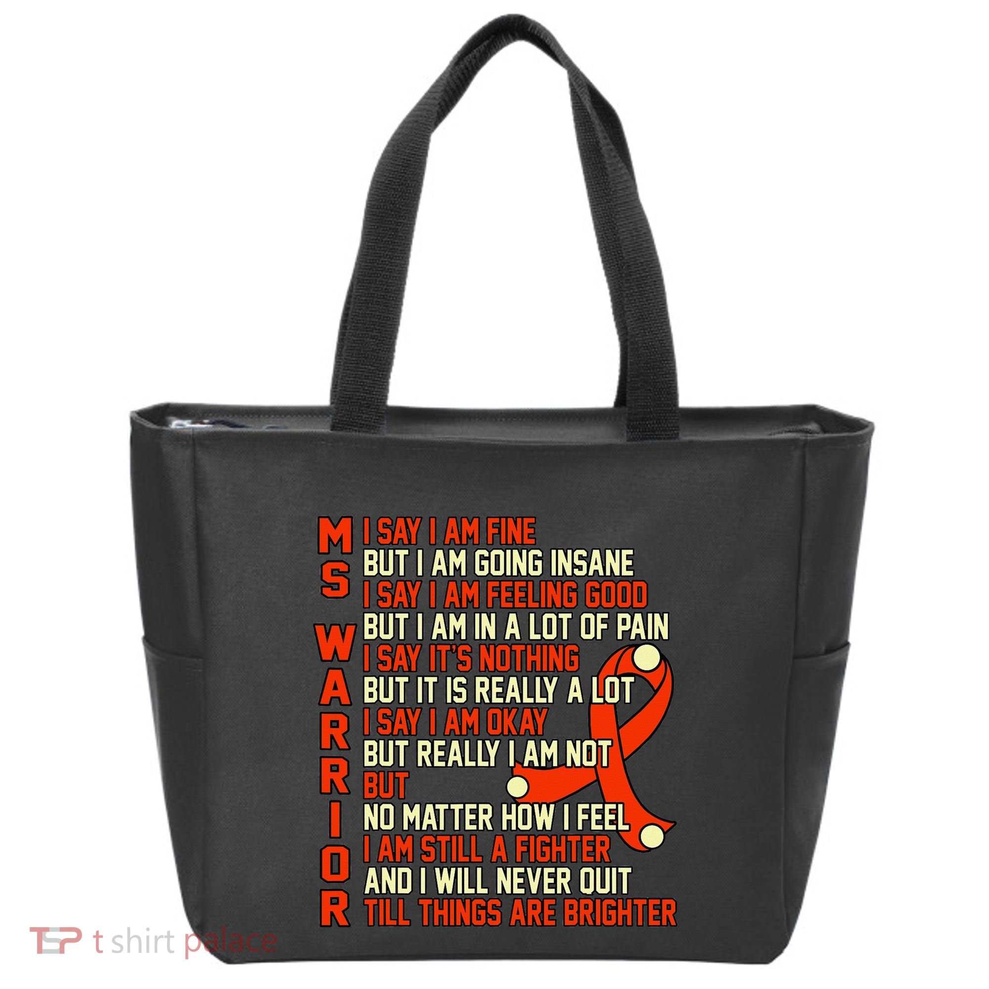 Ms Warrior Multiple Sclerosis Awareness Graphic Tote Bag