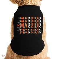 Ms Warrior Multiple Sclerosis Awareness Orange Ribbon Doggie Tank thumb 0