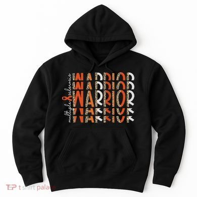 Ms Warrior Multiple Sclerosis Awareness Orange Ribbon Hoodie