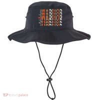 Ms Warrior Multiple Sclerosis Awareness Orange Ribbon Bucket Hat thumb 0