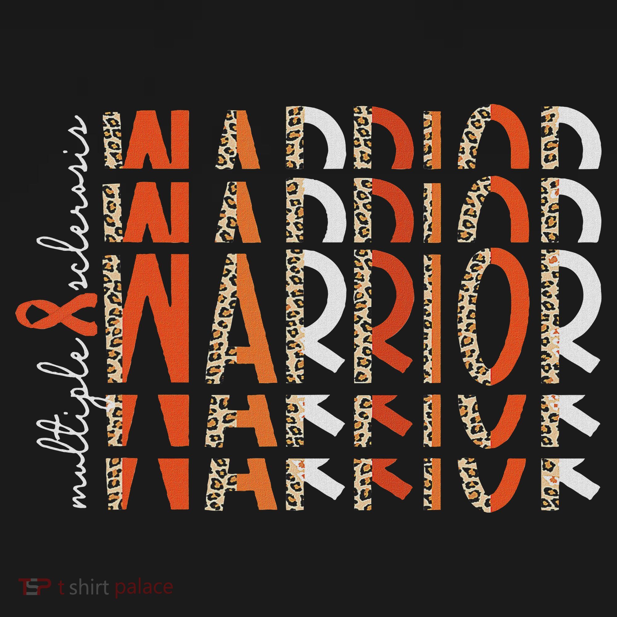Ms Warrior Multiple Sclerosis Awareness Orange Ribbon Polo