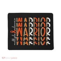 Ms Warrior Multiple Sclerosis Awareness Orange Ribbon Mousepad thumb 0