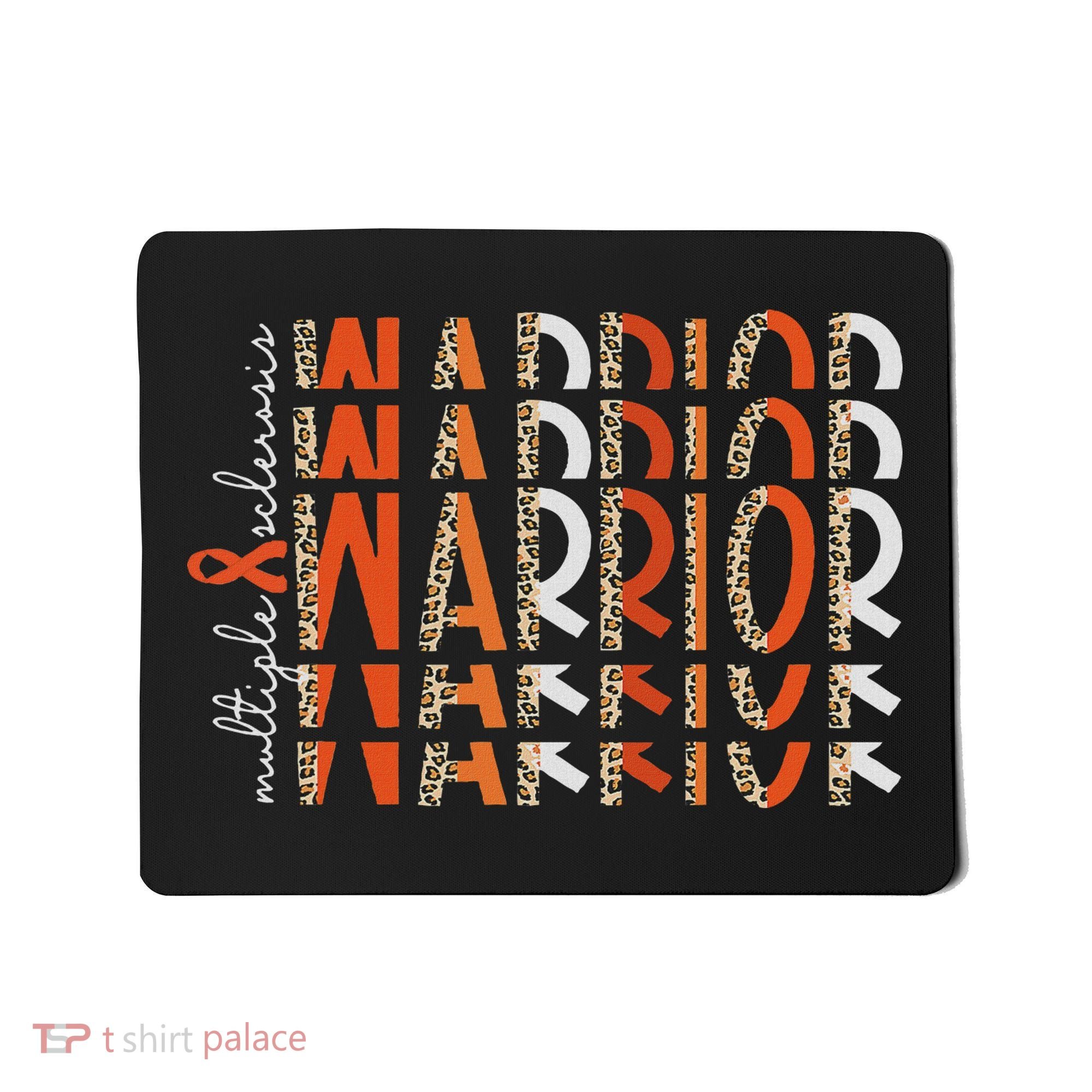 Ms Warrior Multiple Sclerosis Awareness Orange Ribbon Mousepad
