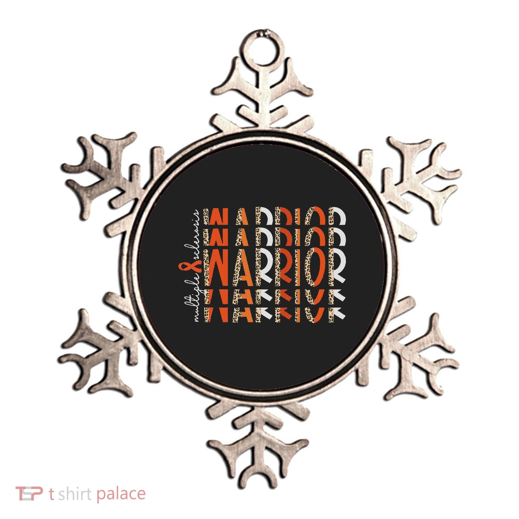 Ms Warrior Multiple Sclerosis Awareness Orange Ribbon Ornament