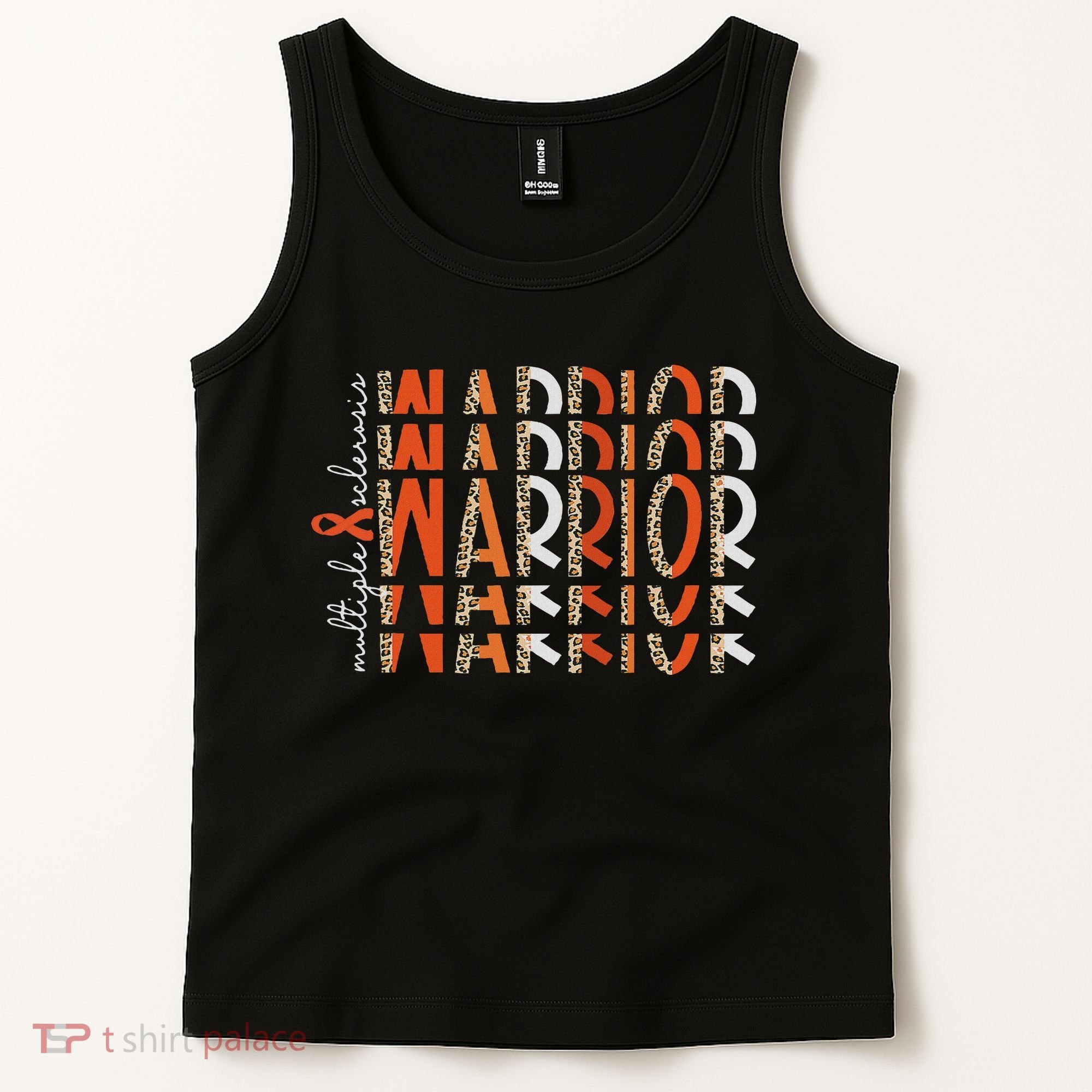 Ms Warrior Multiple Sclerosis Awareness Orange Ribbon Tank Top