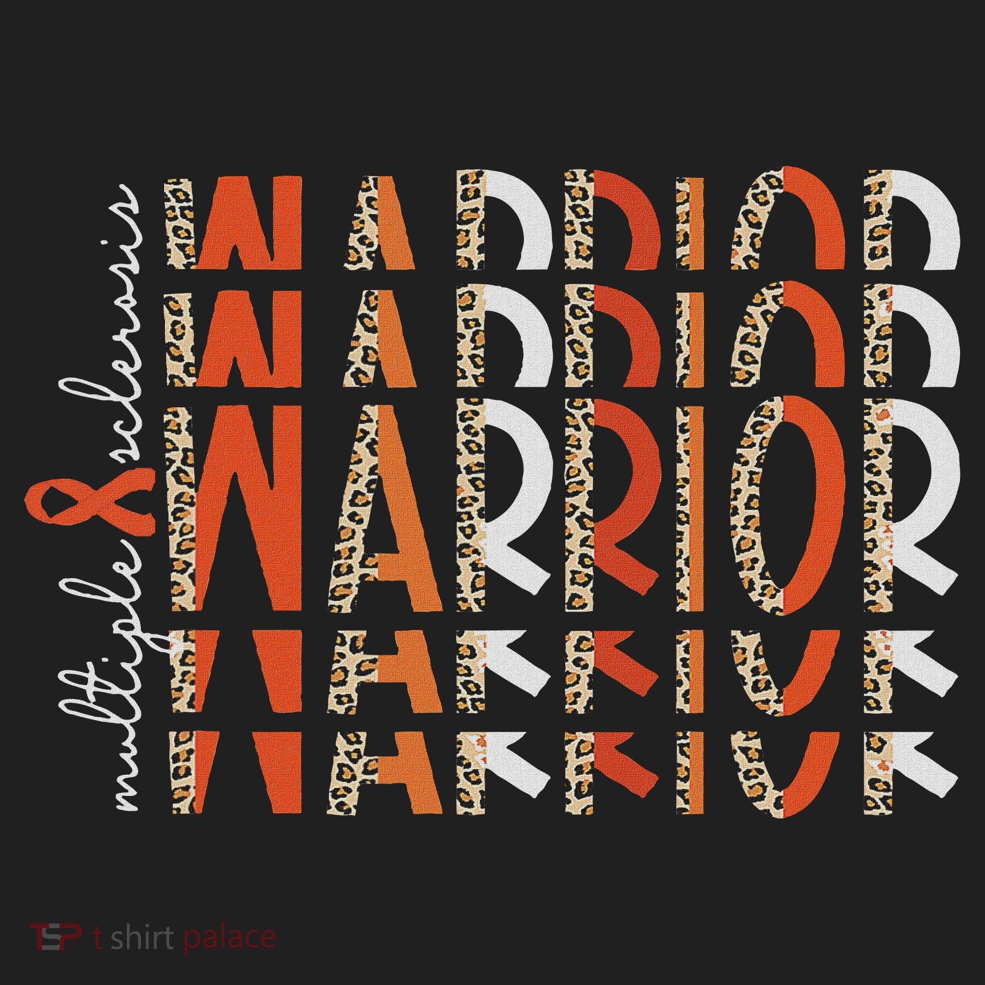 Ms Warrior Multiple Sclerosis Awareness Orange Ribbon Golf Towel