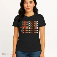 Ms Warrior Multiple Sclerosis Awareness Orange Ribbon Women's T-Shirt thumb 4