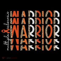 Ms Warrior Multiple Sclerosis Awareness Orange Ribbon Kids Hoodie thumb 5
