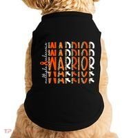 Ms Warrior Multiple Sclerosis Awareness Orange Ribbon Doggie Tank thumb 0