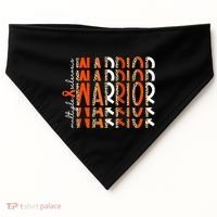 Ms Warrior Multiple Sclerosis Awareness Orange Ribbon USA-Made Doggie Bandana thumb 0