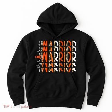 Ms Warrior Multiple Sclerosis Awareness Orange Ribbon Hoodie