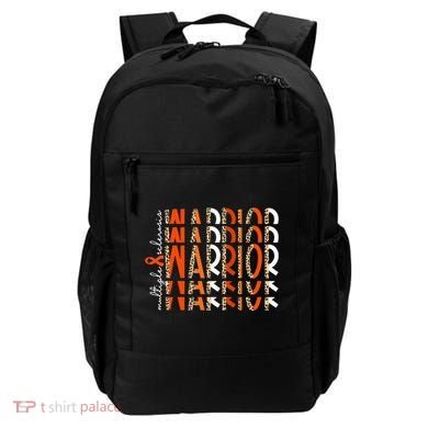 Ms Warrior Multiple Sclerosis Awareness Orange Ribbon Backpack