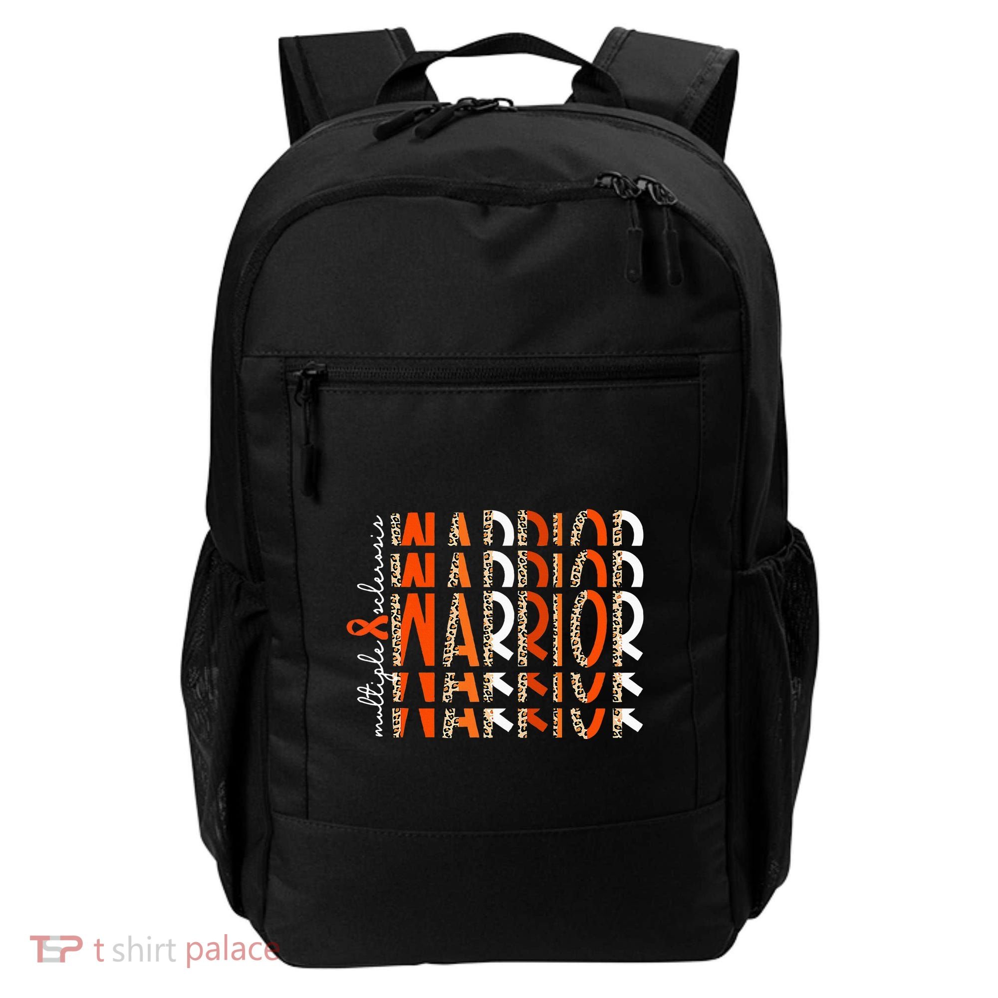 Ms Warrior Multiple Sclerosis Awareness Orange Ribbon Backpack