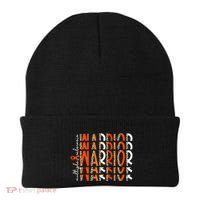 Ms Warrior Multiple Sclerosis Awareness Orange Ribbon Beanie thumb 0