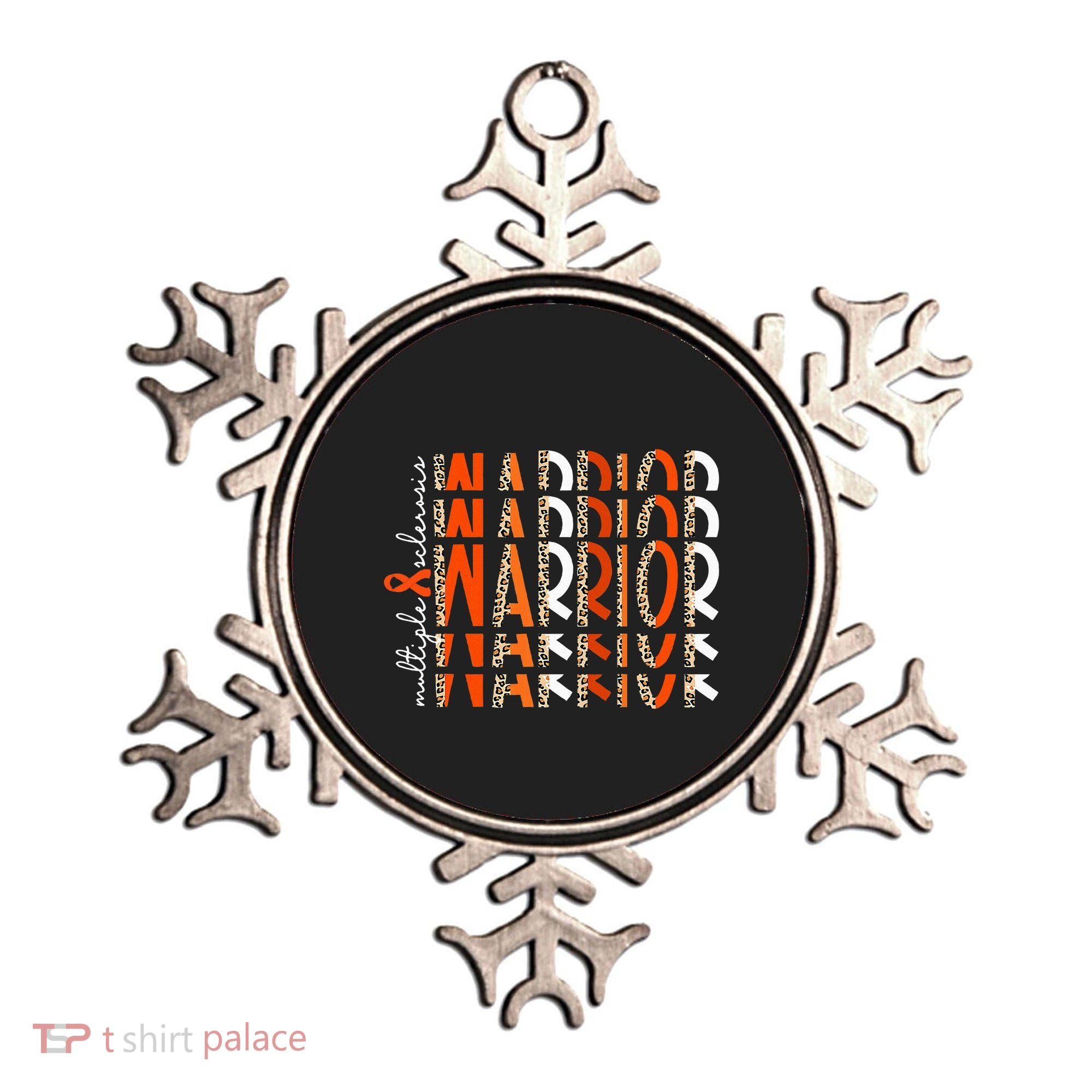 Ms Warrior Multiple Sclerosis Awareness Orange Ribbon Ornament