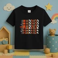 Ms Warrior Multiple Sclerosis Awareness Orange Ribbon Toddler T-Shirt thumb 3