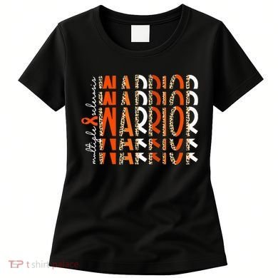 Ms Warrior Multiple Sclerosis Awareness Orange Ribbon Women's T-Shirt