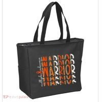 Ms Warrior Multiple Sclerosis Awareness Orange Ribbon Tote Bag thumb 2